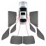 ΚΟΥΡΤΙΝΑΚΙΑ ΜΑΡΚΕ CAR SHADES ΓΙΑ BMW X7 (G07) 5D 2018+ - 8ΤΕΜ. Auto Moto Tyres 