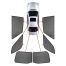 ΚΟΥΡΤΙΝΑΚΙΑ ΜΑΡΚΕ CAR SHADES ΓΙΑ BMW X3 (G01) 5D 2018> - 8 ΤΕΜ. Auto Moto Tyres 