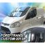 ΑΝΕΜΟΘΡΑΥΣΤΕΣ ΓΙΑ FORD TRANSIT CUSTOM 2D/4D 2012+ ΖΕΥΓΑΡΙ  VAN ΑΠΟ ΕΥΚΑΜΠΤΟ ΦΙΜΕ ΠΛΑΣΤΙΚΟ HEKO - 2 ΤΕΜ. Auto Moto Tyres 