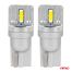 ΛΑΜΠΑΚΙΑ LED T10 W5W 12/24V LED 2x1860SMD STANDARD ΛΕΥΚΑ ΑΜΙΟ - 2 ΤΕΜ. Auto Moto Tyres 