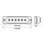 ΣΤΡΟΜΠΟ ΛΕΥΚΟ LF1 12/24V ΜΕ 6 LED 19 ΧΡΗΣΕΩΝ ΑΔΙΑΒΡΟΧΟ 113x28mm 1ΤΕΜ. Auto Moto Tyres 