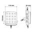ΠΡΟΒΟΛΕΑΣ WL-26 16LED 48W 3300lm 10-30V 110x110x44 mm 3 ΘΕΣΕΩΝ ΜΕ ΦΩΣ ΔΙΑΘΛΑΣΗΣ -1ΤΕΜ. Auto Moto Tyres 