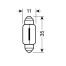 ΛΑΜΠΑΚΙΑ ΜΩΒ ΣΩΛΗΝΩΤΑ 12V/C5W 35mm Auto Moto Tyres 