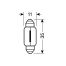 ΛΑΜΠΑΚΙΑ ΜΩΒ ΣΩΛΗΝΩΤΑ 12V/C10W 35mm Auto Moto Tyres 