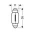 ΛΑΜΠΑΚΙΑ ΠΡΑΣΙΝΑ ΣΩΛΗΝΩΤΑ 12V/10W 35mm Auto Moto Tyres 