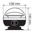 ΦΑΡΟΣ ΜΑΓΝΗΤΙΚΟΣ+ΒΕΝΤΟΥΖΑ RL-11 9-30V+230V ΕΠΑΝΑΦΟΡΤΙΖΟΜΕΝΟΣ ΠΟΡΤΟΚΑΛΙ 45 LED ΜΕ ΣΠΙΡΑΛ 380cm (128x140mm) Auto Moto Tyres 