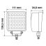 ΠΡΟΒΟΛΕΑΣ ΕΡΓΑΣΙΑ ΤΕΤΡΑΓΩΝΟΣ WL-27 30LED 30W 2.400lm 10-30V 136,5x111x34,8mm ΦΩΣ ΔΙΑΘΛΑΣΗΣ 1ΤΕΜ. Auto Moto Tyres 