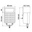 ΠΡΟΒΟΛΕΑΣ ΤΕΤΡΑΓΩΝΟΣ WL-28 16LED 16W 1.400lm 6.000K 10-30V 110x90x34,7mm ΦΩΣ ΔΙΑΘΛΑΣΗΣ 1ΤΕΜ. Auto Moto Tyres 
