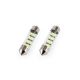 ΛΑΜΠΑΚΙΑ ΠΛΑΦΟΝΙΕΡΑΣ STANDARD FESTOON C5W 36mm - 12V - 0,5W - 5600K - 12LED (ΛΕΥΚΟ/ΨΥΧΡΟ) AMiO - 2 ΤΕΜ. Auto Moto Tyres 