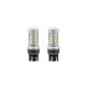 W21/5W T20 12/24V 6,2W 5600K LED 24xSMD3030 CAN-BUS ΛΕΥΚΟ 18x56mm 2ΤΕΜ. Auto Moto Tyres 