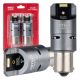 ΛΑΜΠΕΣ P21W BA15S 12/24V 6.000K 2xSMD LED FULL CAN-BUS (ΜΕ ΑΝΕΜΙΣΤΗΡΑΚΙ) ΛΕΥΚΟ PRO SERIES AMIO - 2 ΤΕΜ. Auto Moto Tyres 