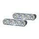 DRL HOR78 12/24V ΠΡΟΣΘΕΤΟ DAYTIME ΔΙΕΘΝΗ ΜΕ 4LED 6W 120,5x36,8mm ΜΑΥΡΟ 2ΤΕΜ Auto Moto Tyres 