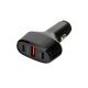 ΦΟΡΤΙΣΤΗΣ ΑΝΑΠΤΗΡΑ 12/24V MAX 40W ΜΕ 1 ΘΥΡΑ USB A & 2 ΘΥΡΕΣ USB C FAST CHARGE ΜΑΥΡΟΣ ROCKET 3 PRO LAMPA - 1 TEM. Auto Moto Tyres 