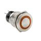 ΔΙΑΚΟΠΤΗΣ ΜΠΟΥΤΟΝ (BUTTON) 12/24V 5Amax 5PIN IP65 ON/OFF ME LED ΠΟΡΤΟΚΑΛΙ ΑΝΟΞΕΙΔΩΤΟ ΑΤΣΑΛΙ LAMPA - 1 TEM. Auto Moto Tyres 