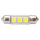 ΛΑΜΠΑΚΙΑ ΠΛΑΦΟΝΙΕΡΑΣ C5W/C10W 12V 0,72W SV8,5 36mm CAN-BUS LED 3xSMD5050 PREMIUM ΛΕΥΚΟ BLISTER 2ΤΕΜ Auto Moto Tyres 