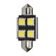 ΛΑΜΠΑΚΙΑ ΠΛΑΦΟΝΙΕΡΑΣ C5W/C10W 12V 0,96W SV8,5 36mm CAN-BUS+RADIATOR LED 4xSMD5050 ΛΕΥΚΟ BLISTER 2ΤΕΜ Auto Moto Tyres 