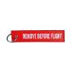 ΜΠΡΕΛΟΚ ΚΛΕΙΔΙΩΝ REMOVE BEFORE FLIGHT ΚΟΚΚΙΝΟ ΥΦΑΣΜΑ Auto Moto Tyres 