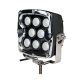 ΠΡΟΒΟΛΕΑΣ ΟΔΗΓΗΣΗΣ LED DRIVING LIGHTS  ΜΑΥΡΟΣ/ΧΡΩΜΙΟ 10-32V 80W 5600lm CREE LED ΤΕΤΡΑΓΩΝΟΣ (130 x 130 x 86 mm) M-TECH Auto Moto Tyres 
