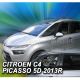 ΑΝΕΜΟΘΡΑΥΣΤΕΣ ΓΙΑ CITROEN C4 PICASSO MK2 5D 07/2013+ ΣΕΤ ΑΥΤΟΚΙΝΗΤΟΥ ΑΠΟ ΕΥΚΑΜΠΤΟ ΦΙΜΕ ΠΛΑΣΤΙΚΟ HEKO - 4 ΤΕΜ. Auto Moto Tyres 