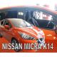 ΑΝΕΜΟΘΡΑΥΣΤΕΣ ΓΙΑ NISSAN MICRA K14 5D 2017+ ΣΕΤ ΑΥΤΟΚΙΝΗΤΟΥ ΑΠΟ ΕΥΚΑΜΠΤΟ ΦΙΜΕ ΠΛΑΣΤΙΚΟ HEKO - 4 ΤΕΜ. Auto Moto Tyres 