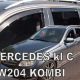 ΑΝΕΜΟΘΡΑΥΣΤΕΣ ΓΙΑ MERCEDES C-KLAS W204 5D S/ W 03/2007-2014 ΤΑΞΙ / COMBI ΣΕΤ ΑΥΤΟΚΙΝΗΤΟΥ ΑΠΟ ΕΥΚΑΜΠΤΟ ΦΙΜΕ ΠΛΑΣΤΙΚΟ HEKO - 4 ΤΕΜ. Auto Moto Tyres 