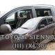 ΑΝΕΜΟΘΡΑΥΣΤΕΣ ΓΙΑ TOYOTA SIENNA III XL30 5D 2010+ ΣΕΤ ΑΥΤΟΚΙΝΗΤΟΥ ΑΠΟ ΕΥΚΑΜΠΤΟ ΦΙΜΕ ΠΛΑΣΤΙΚΟ HEKO - 4 ΤΕΜ. Auto Moto Tyres 