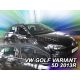 ΑΝΕΜΟΘΡΑΥΣΤΕΣ ΓΙΑ VW GOLF 7 VARIANT 5D 2013R->(+OT) ΣΕΤ ΑΥΤΟΚΙΝΗΤΟΥ ΑΠΟ ΕΥΚΑΜΠΤΟ ΦΙΜΕ ΠΛΑΣΤΙΚΟ HEKO - 4 ΤΕΜ. Auto Moto Tyres 