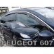 ΑΝΕΜΟΘΡΑΥΣΤΕΣ ΓΙΑ PEUGEOT 607 SEDAN 4D 1999-2010 ΣΕΤ ΑΥΤΟΚΙΝΗΤΟΥ ΑΠΟ ΕΥΚΑΜΠΤΟ ΦΙΜΕ ΠΛΑΣΤΙΚΟ HEKO - 4 ΤΕΜ. Auto Moto Tyres 