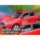 ΑΝΕΜΟΘΡΑΥΣΤΕΣ ΓΙΑ SKODA FABIA III 5D 2014+ HTB  ΣΕΤ ΑΥΤΟΚΙΝΗΤΟΥ ΑΠΟ ΕΥΚΑΜΠΤΟ ΦΙΜΕ ΠΛΑΣΤΙΚΟ HEKO - 4 ΤΕΜ. Auto Moto Tyres 